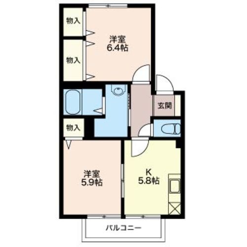 ハイツひかり 105号室 間取り
