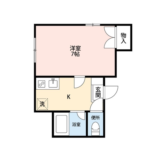 Common東幸町 201号室 間取り