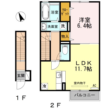 プリマベラ 202号室 間取り
