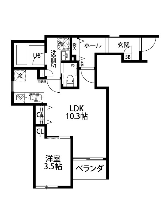 Ｄｗｅｌｌ天神尾 101号室 間取り