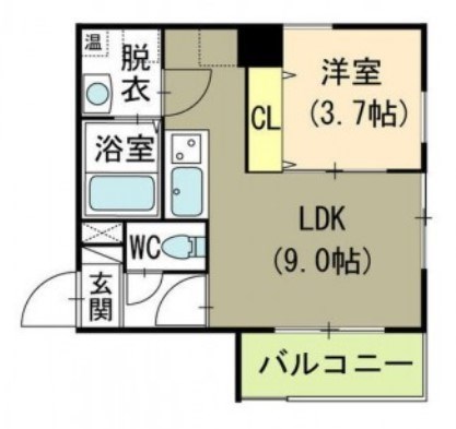 ブレイカーズ萬代 301号室 間取り