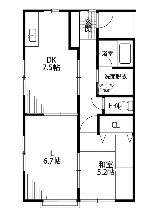 MJ近江 203号室 間取り