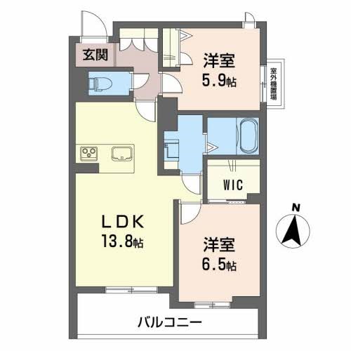 シャーメゾンガーデンズ幸町 305号室 間取り