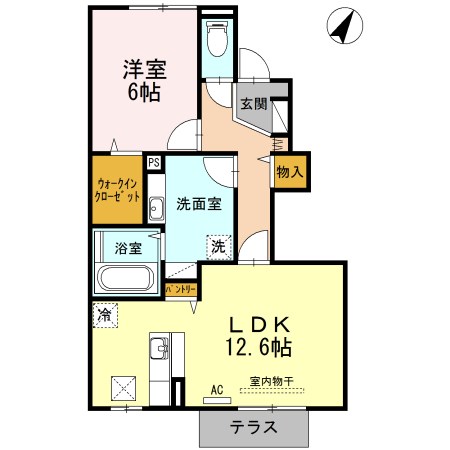 フジレスト 105号室 間取り