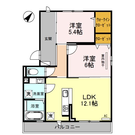 LUCE（ルーチェ) 301号室 間取り