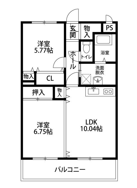 ソレイユⅠ 302号室 間取り