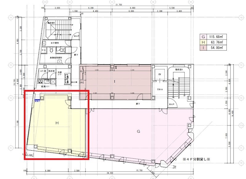 西堀フロント H号室 間取り