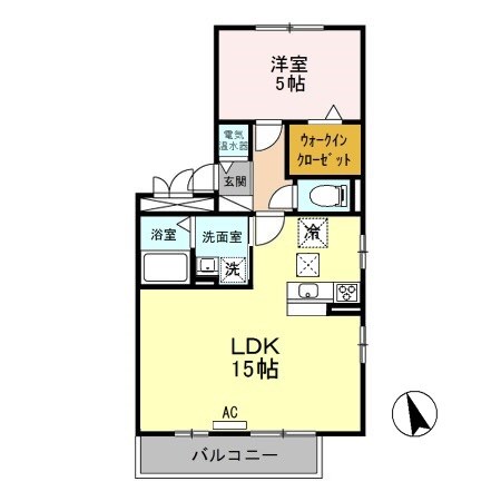 セジュールコスモス 101号室 間取り