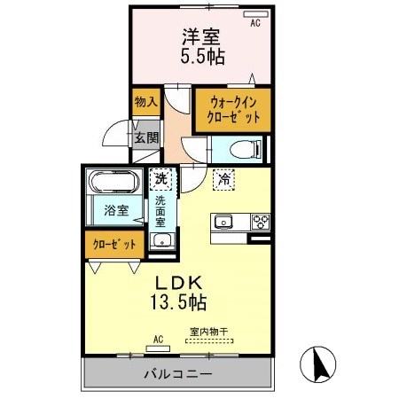 ファミール・カメリア 205号室 間取り