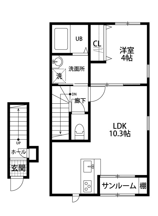 ラングド・ビオレ 202号室 間取り