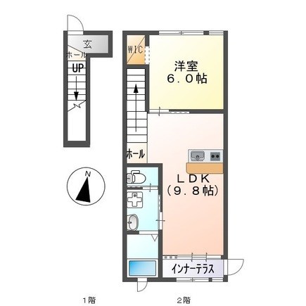 リベルタス 201号室 間取り