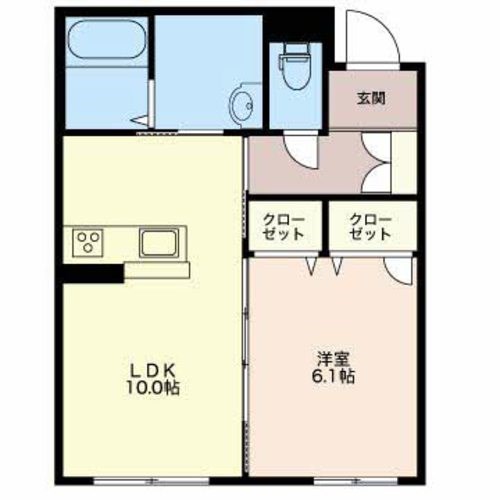 LAVERT SK 203号室 間取り