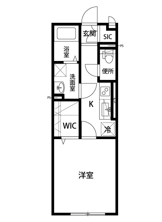 ＰＲＥＳＥＡ 102号室 間取り