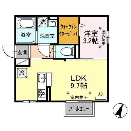 ベルテ 205号室 間取り