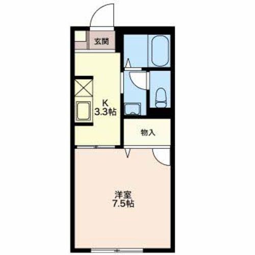 ウッドベルA　Ⅰ 205号室 間取り