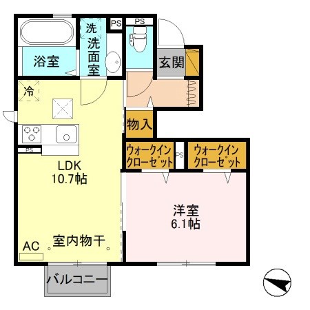 T＆T 103号室 間取り
