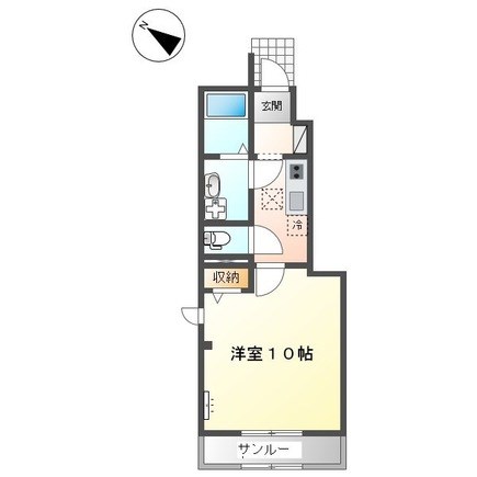 サザン　テラス 102号室 間取り