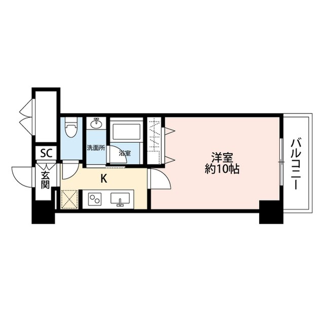 パークソレイユ３番館 604号室 間取り