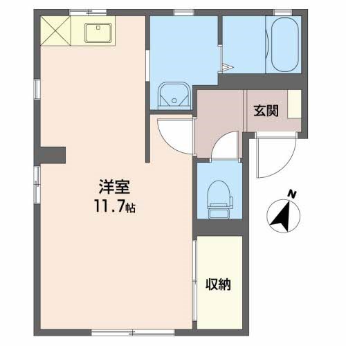 メゾン片山 101号室 間取り
