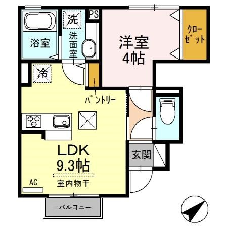 グレイス コート 103号室 間取り