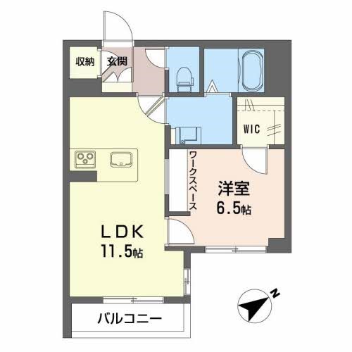 シャーメゾンブリリオン 203号室 間取り