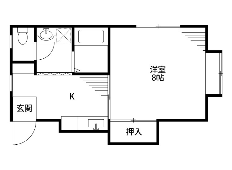 メロディー 205号室 間取り