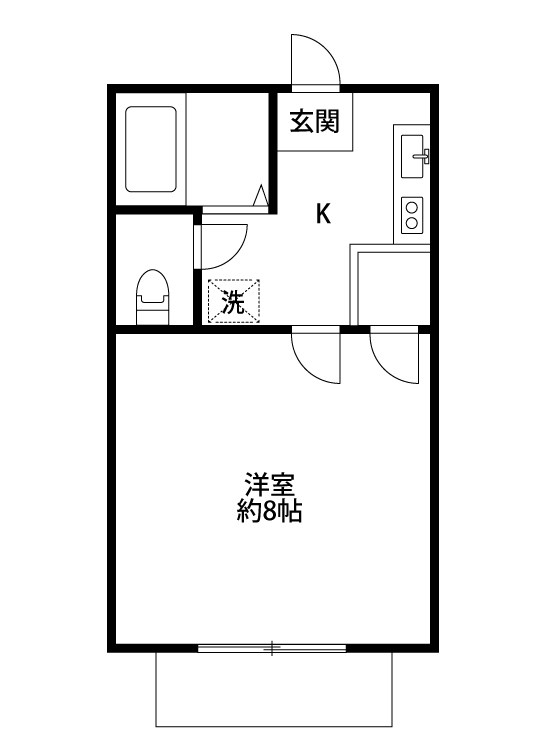 ピュアコート 202号室 間取り