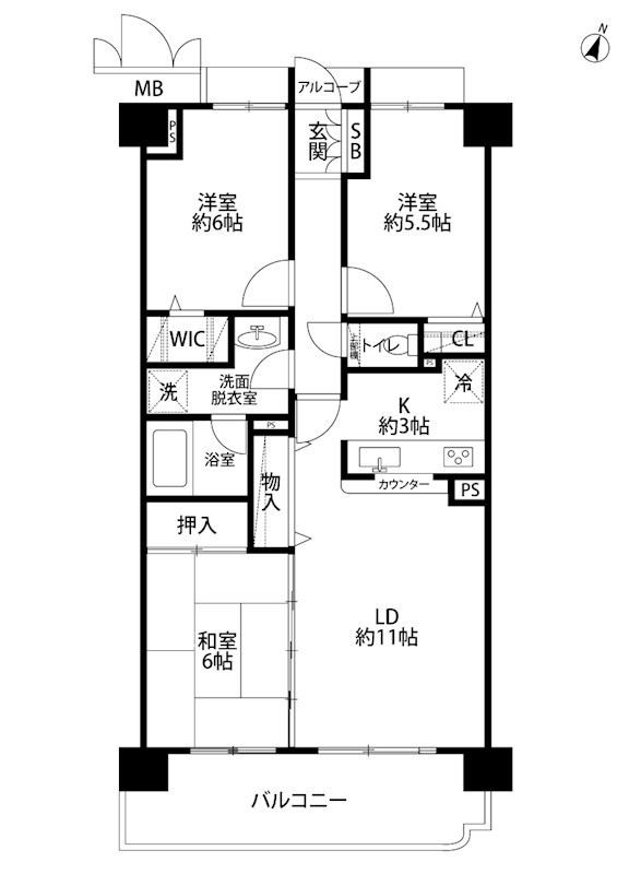 パストラルハイム米山壱番館 1507号室 間取り