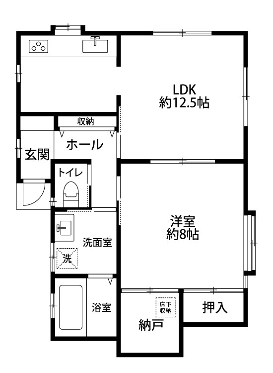 アルバ旭 102号室 間取り