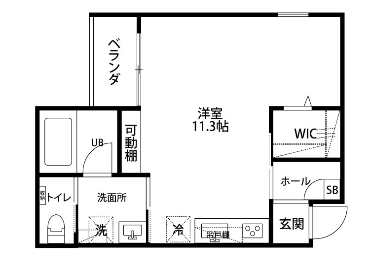 シュトラーセ幸町 102号室 間取り