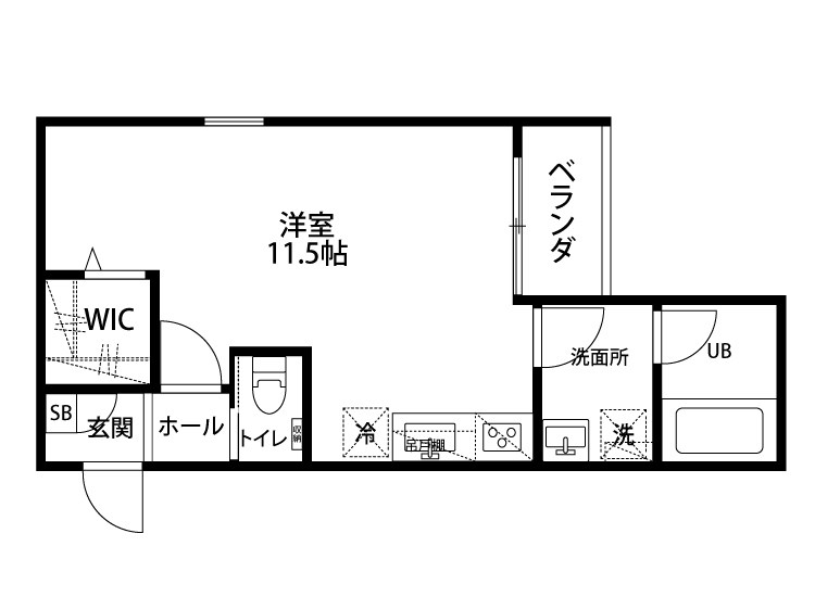 シュトラーセ幸町 303号室 間取り