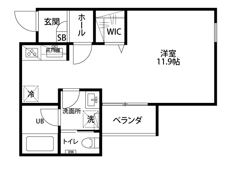 シュトラーセ幸町 305号室 間取り