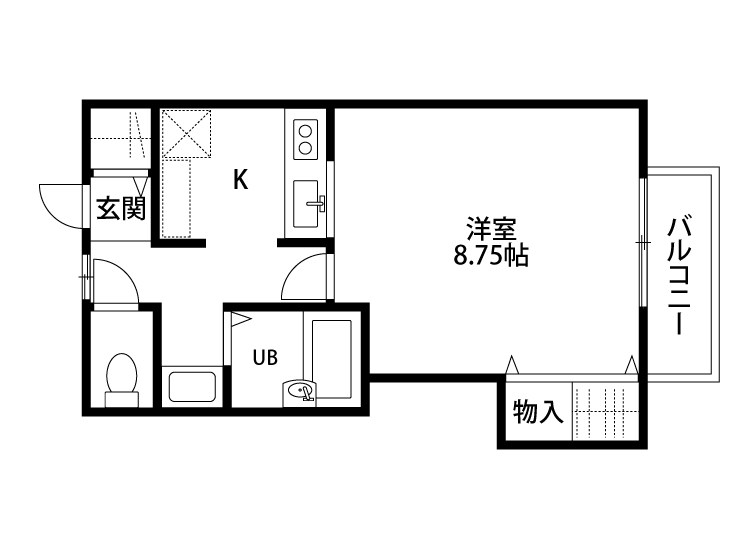 山都フラッツA 202号室 間取り