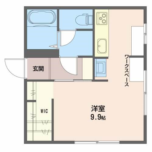 ラフィーネ鐙　E 間取り図