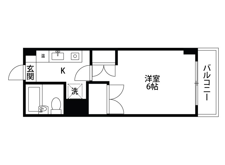 プレステージ新潟 307号室 間取り