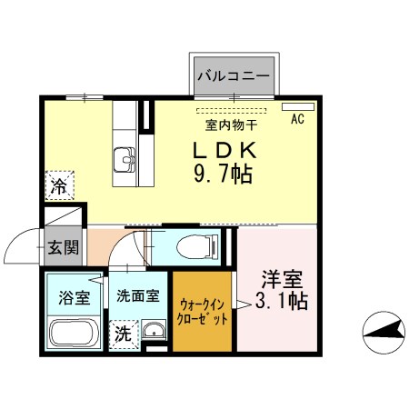 アルトプエンテ 203号室 間取り