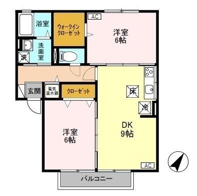 ヴィータ 102号室 間取り