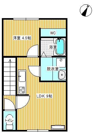 ハトルⅡ 205号室 間取り