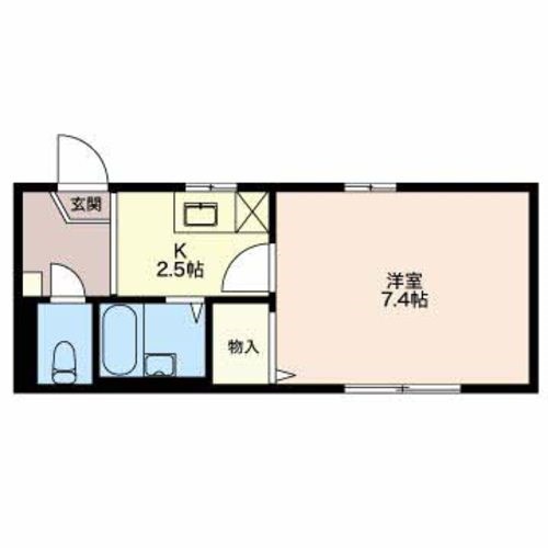 カーサ　デ　エスキナ 101号室 間取り