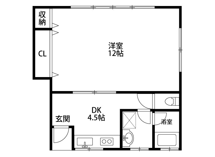 ガーデンハウス夢 201号室 間取り