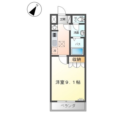 アーティストリー 106号室 間取り
