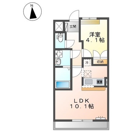 セント・フローラ 101号室 間取り