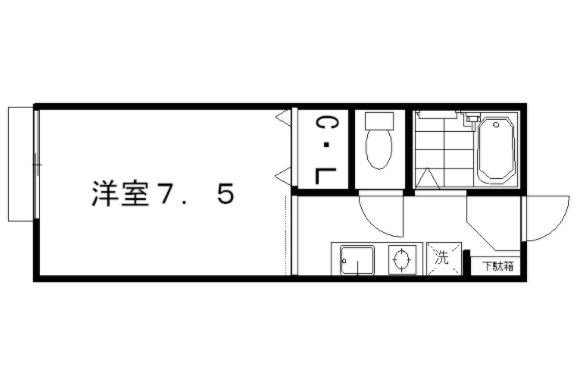 セジュールベガ 202号室 間取り