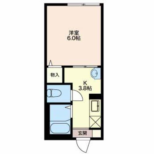 パステロ 201号室 間取り