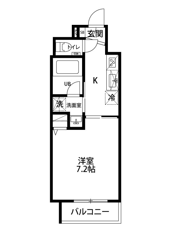 ラ・レコルト南笹口 101号室 間取り