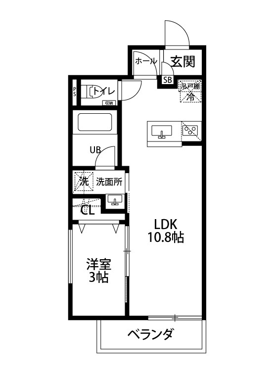 ラ・レコルト南笹口 301号室 間取り