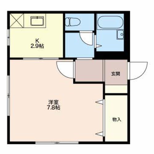 ラフィーネ鐙　E 201号室 間取り