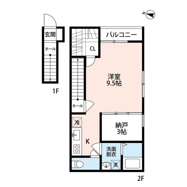 クレストコート公園前B 間取り図