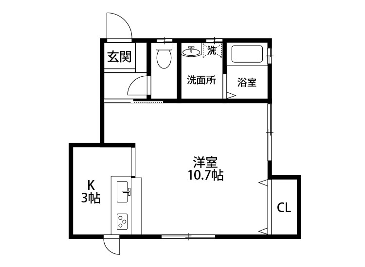 ウィル網川原 101号室 間取り