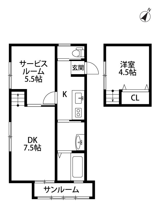 リリィガーデン 202号室 間取り